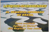 En el estado brasileño de Maranhao, existe un gigantesco desierto de dunas blancas conocidas como Lençois Maranhenses.