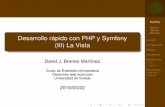 Desarrollo rápido con PHP y Symfony (III): La vista