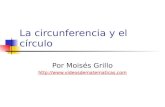 La circunferencia y el círculo Por Moisés Grillo .