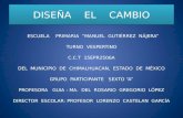 DISEÑA EL CAMBIO ESCUELA PRIMARIA MANUEL GUTIÉRREZ NÁJERA TURNO VESPERTINO C.C.T 15EPR2506A DEL MUNICIPIO DE CHIMALHUACAN, ESTADO DE MÉXICO GRUPO PARTICIPANTE.