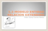 1.3 MODELO ENTIDAD RELACION EXTENDIDO Profa: Vianey Fuentes Mateos.