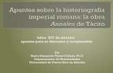 Apuntes sobre la historiografía imperial romana: la obra Annales de Tácito