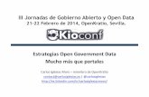 Estrategias Open Government Data: mucho más que portales.