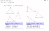 HOJA DIBUJO TÉCNICO I TEMA 03. POLÍGONOS. 1 Triángulos: clasificación Clasificación según sus lados Triángulo equilátero Triángulo isósceles Triángulo.