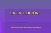 LA EVOLUCIÓN Departamento de Biología IES Universidad Laboral de Málaga.