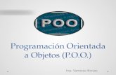 Programación Orientada a Objetos (P.O.O.) Ing. Vanessa Borjas.