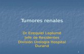 Tumores renales Dr Ezequiel Laplumé Jefe de Residentes División Urología Hospital Durand 1.