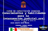 Conocimientos y habilidades para la intervención judicial oral Mexicali, 15 al 26 de junio de 2009 CESAR AUGUSTO REYES MEDINA FERNANDO JIMENEZ MONTES (Colombia)