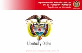 DIRECCIÓN DE CONTROL INTERNO Y RACIONALIZACIÓN DE TRÁMITES- DAFP Departamento Administrativo de la Función Pública República de Colombia Departamento Administrativo.