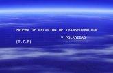 PRUEBA DE RELACION DE TRANSFORMACION Y POLARIDAD (T.T.R)