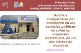 Análisis comparativo del monitoreo en los servicios públicos de salud en urgencias obstétricas, en las dos Costas de Guerrero Informe preliminar Hospital.