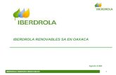 IBERDROLA ENERGÍAS RENOVABLES1 IBERDROLA RENOVABLES SA EN OAXACA Agosto 2.004.