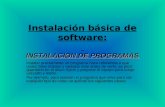 InstalacióN BáSica De Software