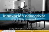 Innovación educativa: reto, moda, necesidad