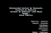 Universidad Central de Venezuela. Facultad de Medicina. Escuela de medicina José María Vargas. Salud Pública. Barrios, Jessica. Cabral, Cándida. Cárdenas,
