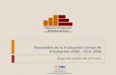 Resultados de la Evaluación Censal de Estudiantes 2008 – ECE 2008 Segundo grado de primaria Ministerio de Educación República del Perú Unidad de Medición.