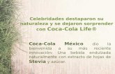 Celebridades se dejaron sorprender con Coca-Cola Life®