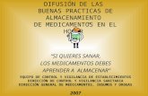 CAMPAÑA NACIONAL DE DIFUSIÓN DE LAS BUENAS PRACTICAS DE ALMACENAMIENTO DE MEDICAMENTOS EN EL HOGAR SI QUIERES SANAR, LOS MEDICAMENTOS DEBES APRENDER A.