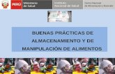 BUENAS PRÁCTICAS DE ALMACENAMIENTO Y DE MANIPULACIÓN DE ALIMENTOS.