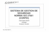 Sistema De Gestion De Seguridad Norma Iso 27001 Corpei