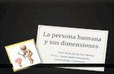 La persona humana y sus dimensiones 2014
