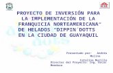 PROYECTO DE INVERSIÓN PARA LA IMPLEMENTACIÓN DE LA FRANQUICIA NORTEAMERICANA DE HELADOS DIPPIN´DOTTS EN LA CIUDAD DE GUAYAQUIL Presentado por: Andrés Molina.