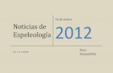 Noticias de espeleología 20120116