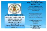 ESCUELA POLITÉCNICA DEL EJÉRCITO DEPARTAMENTO DE CIENCIAS ECONÓMICAS, ADMINISTRATIVAS Y DE COMERCIO Tesis presentada como requisito previo a la obtención.