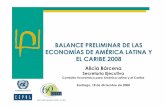 Balance preliminar de las economías de América Latina y el Caribe 2008
