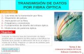 8.2 Transmision de datos por fibra óptica