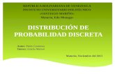 Distribuciones de probabilidad discretas