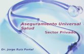Aseguramiento Universal en Salud Sector Privado Dr. Jorge Ruiz Portal.
