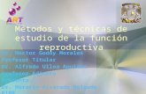 Métodos y técnicas de estudio de la función reproductiva Dr. Hector Godoy Morales Profesor Titular Dr. Alfredo Ulloa Aguirre Profesor Adjunto Presenta: