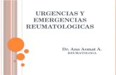 URGENCIAS Y EMERGENCIAS REUMATOLOGICAS Dr. Ana Asmat A. REUMATOLOGA.