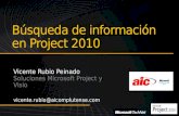Búsqueda de información en Project 2010. Nuestra empresa Búsqueda de información en Project 2010.