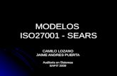MODELOS ISO27001 - SEARS CAMILO LOZANO JAIME ANDRES PUERTA Auditoria en Sistemas EAFIT 2009.