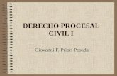 DERECHO PROCESAL CIVIL I Giovanni F. Priori Posada.