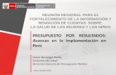 Victor Bocangel Puclla Sectorista de Salud Dirección General de Presupuesto Publico Lima, Octubre 2012 PRESUPUESTO POR RESULTADOS: Avances en la implementación.