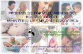 PROCESO DE FORTALECIMIENTO DEL ROL RECTOR DEL MINISTERIO DE SALUD DE COSTA RICA De la atención de la enfermedad hacia la promoción de la salud Marzo 2007.