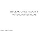 TITULACIONES REDOX Y POTENCIOMETRICAS Gloria María Mejía Z.