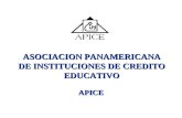 ASOCIACION PANAMERICANA DE INSTITUCIONES DE CREDITO EDUCATIVO APICE.