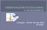 Colegio : Giner de los Ríos 4º ESO. SISTEMA EDUCATIVO ESPAÑOL.