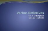 Sr. D. Willingham Colegio Hartselle. ¿Qué verbo reflexivo pertenece?
