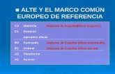 ALTE Y EL MARCO COMÚN EUROPEO DE REFERENCIA ALTE Y EL MARCO COMÚN EUROPEO DE REFERENCIA C2MaestríaDiploma de Español(Nivel Superior) C2MaestríaDiploma.
