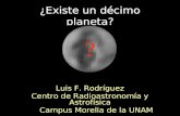 ¿Existe un décimo planeta? Luis F. Rodríguez Centro de Radioastronomía y Astrofísica Campus Morelia de la UNAM ?