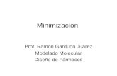 Minimización Prof. Ramón Garduño Juárez Modelado Molecular Diseño de Fármacos.