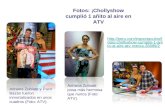 Fotos: ¡Chollyshow cumplió 1 añito al aire en ATV Adriana Zubiate y Paco Bazán fueron inmortalizados en unos cuadros (Foto: ATV). Adriana Zubiate posa.