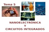 NANOELECTRÓNICAY CIRCUITOS INTEGRADOS Tema 5. NANOELECTRÓNICA Y CIRCUITOS INTEGRADOS Sistemas electrónicos. Semiconductores. Dispositivos. Circuitos y.