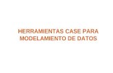 HERRAMIENTAS CASE PARA MODELAMIENTO DE DATOS. OBJETIVOS Crear y manejar modelos de datos conceptuales Generar y administrar modelos de datos físicos Implementar.