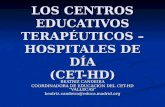 LOS CENTROS EDUCATIVOS TERAPÉUTICOS – HOSPITALES DE DÍA (CET-HD) BEATRIZ CANDEIRA COORDINADORA DE EDUCACIÓN DEL CET-HD VALLECAS beatriz.candeira@educa.madrid.org.